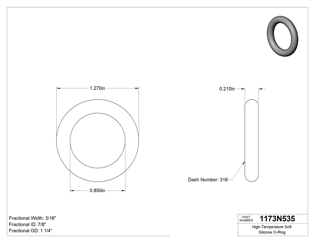 Technical drawing - 1173N535